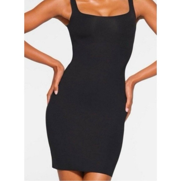 SKIMS Other - NWT SKIMS Black Shapewear Body Tank Dress